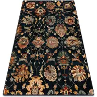 Rugsx Alfombra de lana SUPERIOR LATICA azul oscuro 200x300 cm