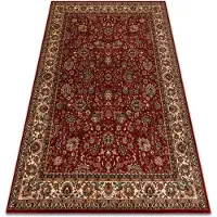 Rugsx Alfombra de lana KASHQAI 4362 302 ornamento burdeos / beige 160x240 cm