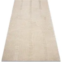 Rugsx Matot Matto BALANCE 9086 taupe - Geometrinen, rakenteell 180x270 cm