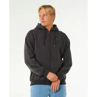 Rip Curl Surf Puff Vetoketjullinen huppari washed black Koko S