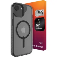 Zagg Santa Cruz Snap - protective case for iPhone 16e (2025) / 15 / 14 / 13 compatible with MagSafe (black)