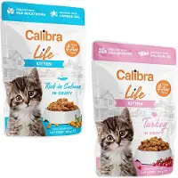 Calibra Cat Life pussit Kitten Multipack - kissan märkäruoka - 12x85g