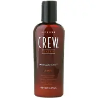 American Crew Classic, Vegan, Hair Shampoo, Conditioner & Shower Gel 3-In-1, For Moisturizing, 100 ml