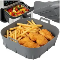 Hobby Hall Silikonivuoka ilmakiertokypsennyslaiteeseen (Air Fryer) 20x20 cm, uudelleenkäytettävä