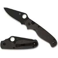 Spyderco ButtonUp Carbon Fiber kääntöveitsi, musta