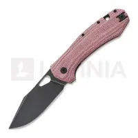GiantMouse ACE Grand M390 Red Canvas Micarta kääntöveitsi