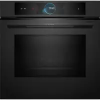Bosch 8 Sarjan Kalusteisiin sijoitettava uuni mikroaaltotoiminnolla HNG978NM1 (musta)