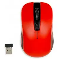 IBox LORIINI Punainen - mouse - 2.4 GHz - Musta Punainen - Hiiri - Optinen - 3 painiketta - Punainen
