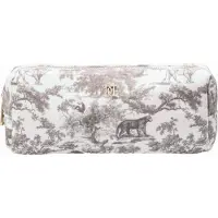Dark Velvet Tool Pouch Warm Taupe Savannah Pattern