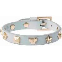 Dark Leather Sign Stud Bracelet Cool Blue 1 kpl