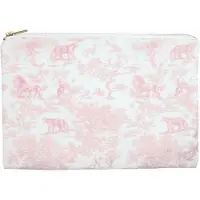 Dark Canvas Pouch Cotton Candy Savannah Pattern