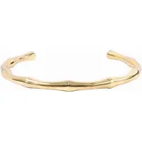 Dark Bamboo Cuff Gold