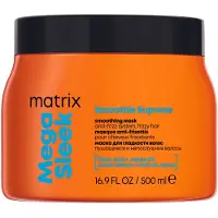 Matrix Mega Sleek Smoothing Mask hiusnaamio kurittomille ja pörröisille hiuksille 500 ml