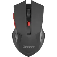 Defender MOUSE DEFENDER ACCURA MM-275 RF BLACK & RED OPTICAL 1600DPI 6P