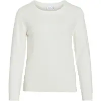 Vila Viril O-Neck L/S Knit Top - Noos - White - XL
