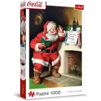 Trefl Palapeli Coca-Cola: Santa by the fireplace, 1000 palaa