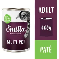 Smilla 6x400g lihapata hanhi, nauta & kana kissan märkäruoka
