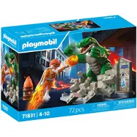 Playmobil Hero Battle Against Giant Liza - Green - ONE SIZE