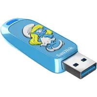 SanDisk Smurfs - Smurfette Edition USB 3.2 Gen 1 256 Gt -muistitikku, sininen