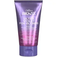 Biovax Intensiivisesti uudistava virkistävä shampoo vaaleille ja harmaille hiuksille Biovax Ultra Violet For Blonds Shampoo, 150ml