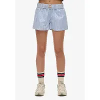 Superdry for woman. W7110476A Shorts Stripe Elastic blue (L), Casual, Cotton