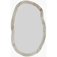 Norda Design Elegantti Abstrakti Seinäpeili, 52 X 86 Cm, Ephesus- Ja Marmorivärit, 100 % Mdf, Ympäristöystävällinen Muotoilu