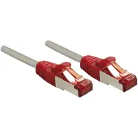 Lindy S/FTP Cat6 suojattu ristiinkytketty laitekaapeli, 10m, harmaa