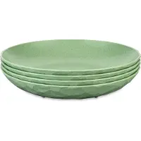 Koziol Club syvä lautanen Ø22 cm 4-pack biokierrätysmuovi Nature leaf green