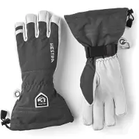 Hestra Army Leather Heli Ski, hiihtohanskat, harmaa