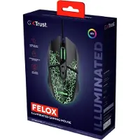 Trust GXT 113 FELOX, pelihiiri, musta