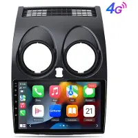 Junsun Android Multimedia carplay Nissan Qashqai J10 2007-2016 9 tuumaa 6+128gt 4g gps navi wifi fm rds swc
