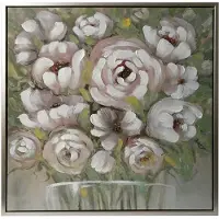 Home4You White Flowers taulu