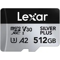 Lexar Professional SILVER PLUS MicroSDXC -muistikortti, 512 Gt