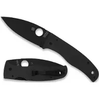 Spyderco Bodacious C263GPBK, DLC CPM S30V, Black G10 pocket knife, Sal Glesser design