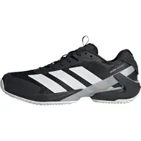Adidas Urheilukengät 'Adizero Ubersonic 5 Clay' harmaa / musta / valkoinen