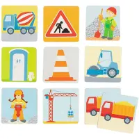 Goki Wooden Memo Game Construction Site 32 pcs.