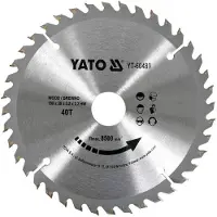 YATO Karbidi-sahalevy 190 x 30 mm, 40 hammasta