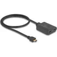 DeLOCK 18650, HDMI, HDMI, 3840 x 2160 pikseliä, Musta, Muovi, 4K Ultra HD