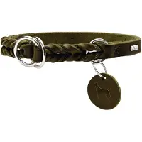 Hunter - Koiran koulutuspanta kiinteä koulutus oliivinvihreä L - 50-55cm - Koirat - Kaulapannat