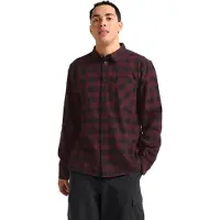 Jack Wolfskin Men's Lite Flannel Shirt Check Obsidian Moss Pitkähihaiset kauluspaidat XL