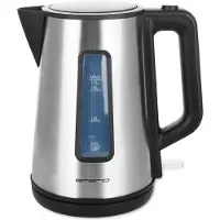 Emerio WK-122829 -vedenkeitin, 1,7 l, 2200 W, hopea/musta