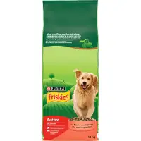 Friskies 12kg Adult Dog ctive nauta Purina koiran kuivaruoka
