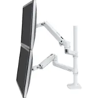 Ergotron lx dual stacking arm tall pole bwt
