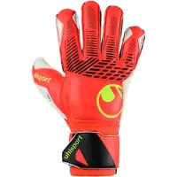 Uhlsport Maalivahdin Hanskat Fangmaschine Soft Flex Frame - Punainen/valkoinen/keltainen, koko 4