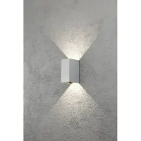 Konstsmide Seinävalaisin Cremona Konstsmide 7940-310 LED vaaleanharmaa