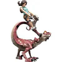 Ginza.se Tomb Raider Mini Epics Vinyyli Lara Croft & Raptor -hahmo 24 Cm