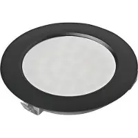 Halemeier Metrix-L LED upotettava alasvalo 3,2W 3000K IP44 7,5cm musta