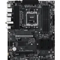 MSI PRO Motherboard B850-S EVO WiFi, ATX, AM5, DDR5 up to 256 GB, WiFi 7, Bluetooth, 2 PCIe x16 slots, 5-gigabit LAN, 3x M.2, 4x SATA III, black/silve (7E97-001R)