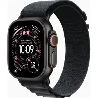 Apple Watch Ultra 3 GPS + Cellular 49mm Black Titanium Case with Black Alpine Loop - Medium