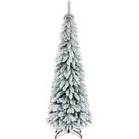 Joulukuusi Homcom 74cmx74cmx180cm, valkoinen, vihreä väri